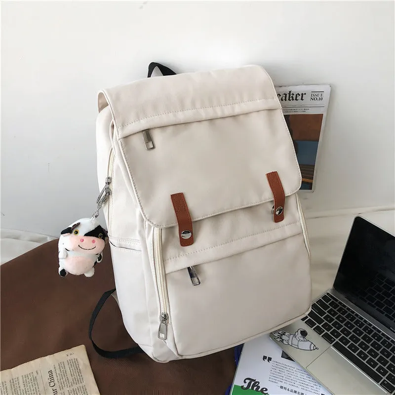 Women's & Men's & Couple Retro College Style Simple Backpacks