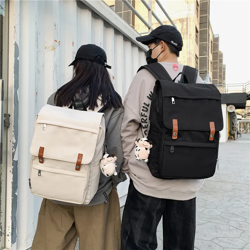 Women's & Men's & Couple Retro College Style Simple Backpacks