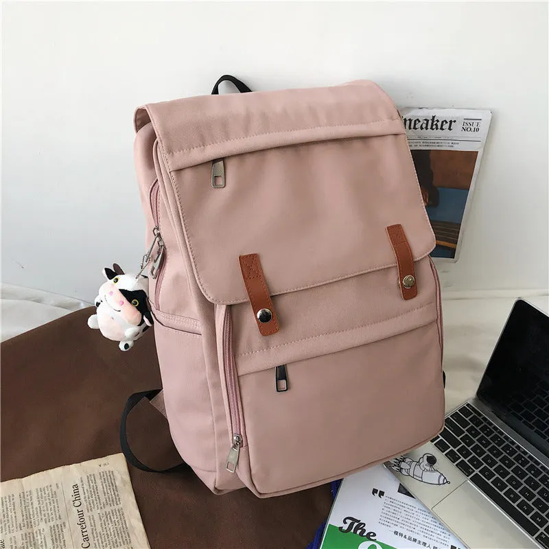 Women's & Men's & Couple Retro College Style Simple Backpacks