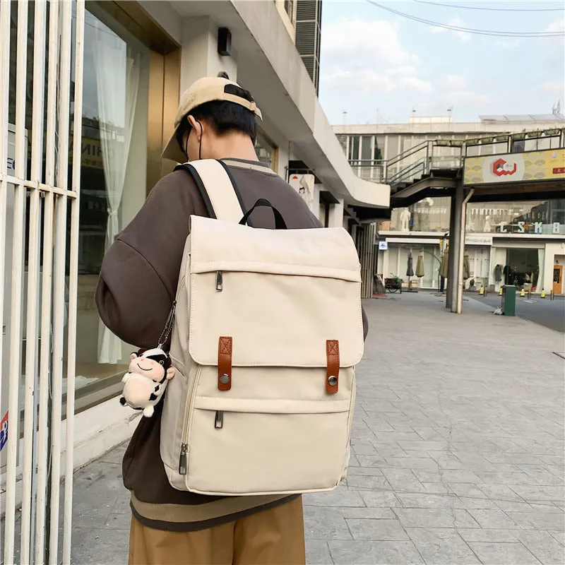 Women's & Men's & Couple Retro College Style Simple Backpacks