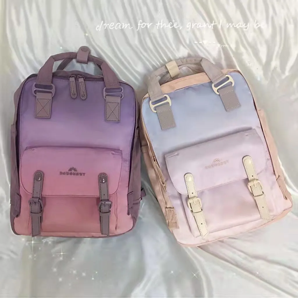 Women's & Men's & Doughnut Macaron Color Portable Gymnastic Backpacks