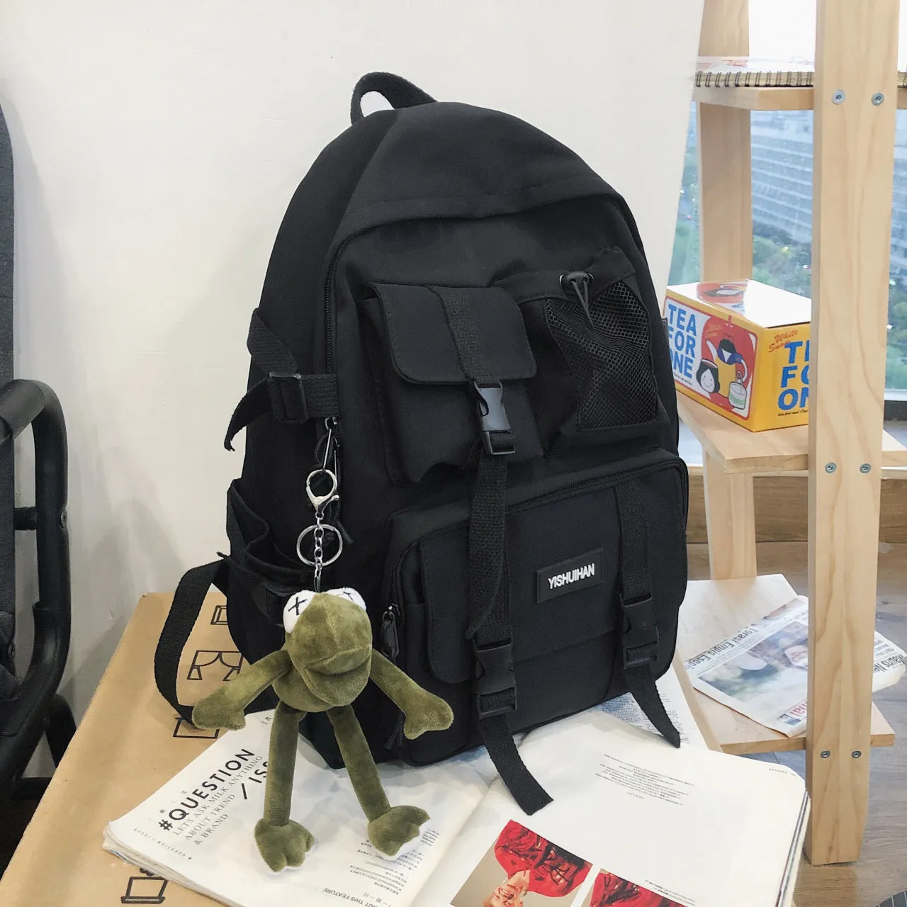 Women's & Men's & Korean Large Capacity Junior High Backpacks