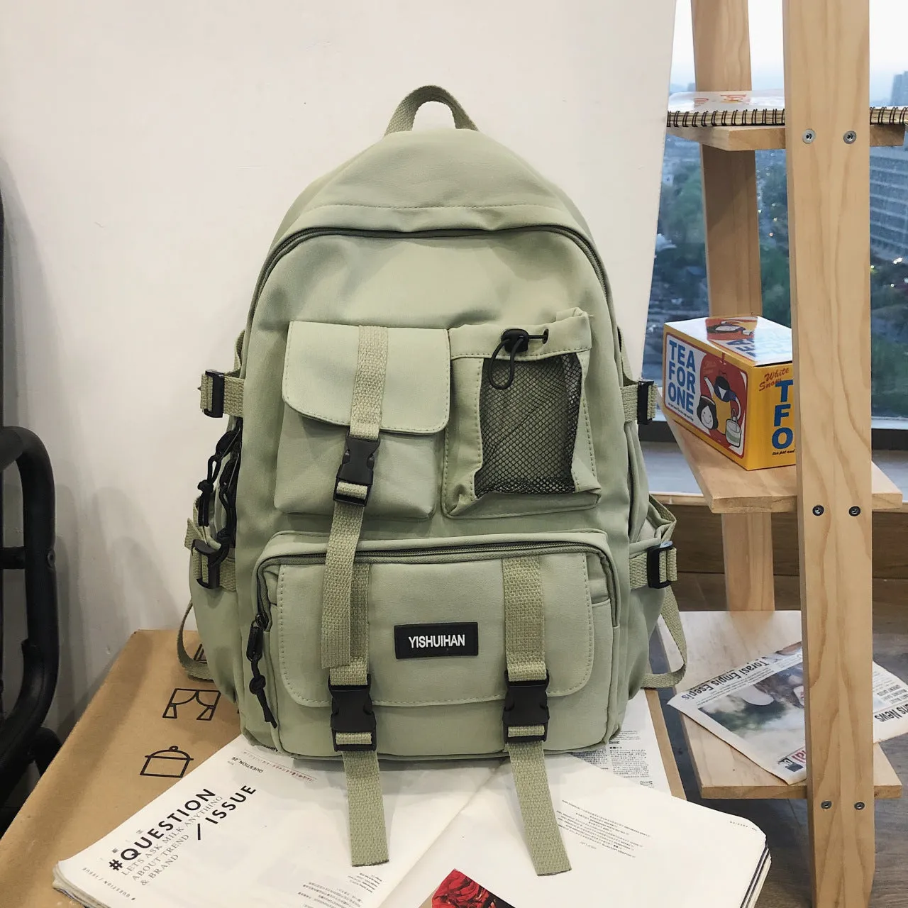Women's & Men's & Korean Large Capacity Junior High Backpacks
