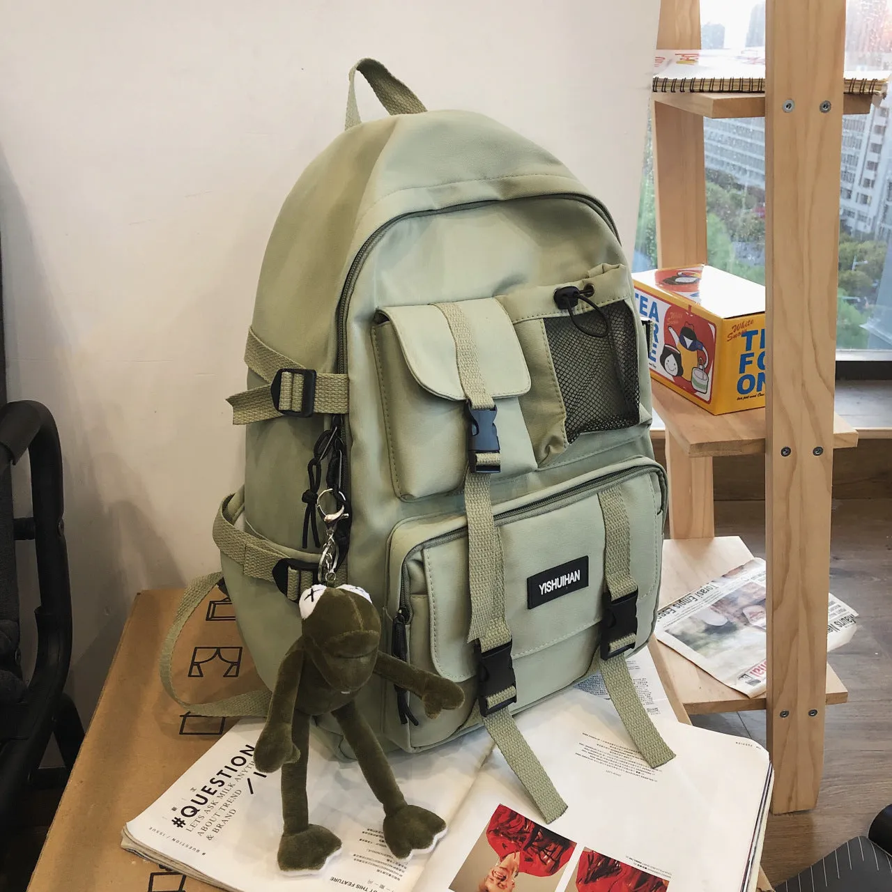 Women's & Men's & Korean Large Capacity Junior High Backpacks