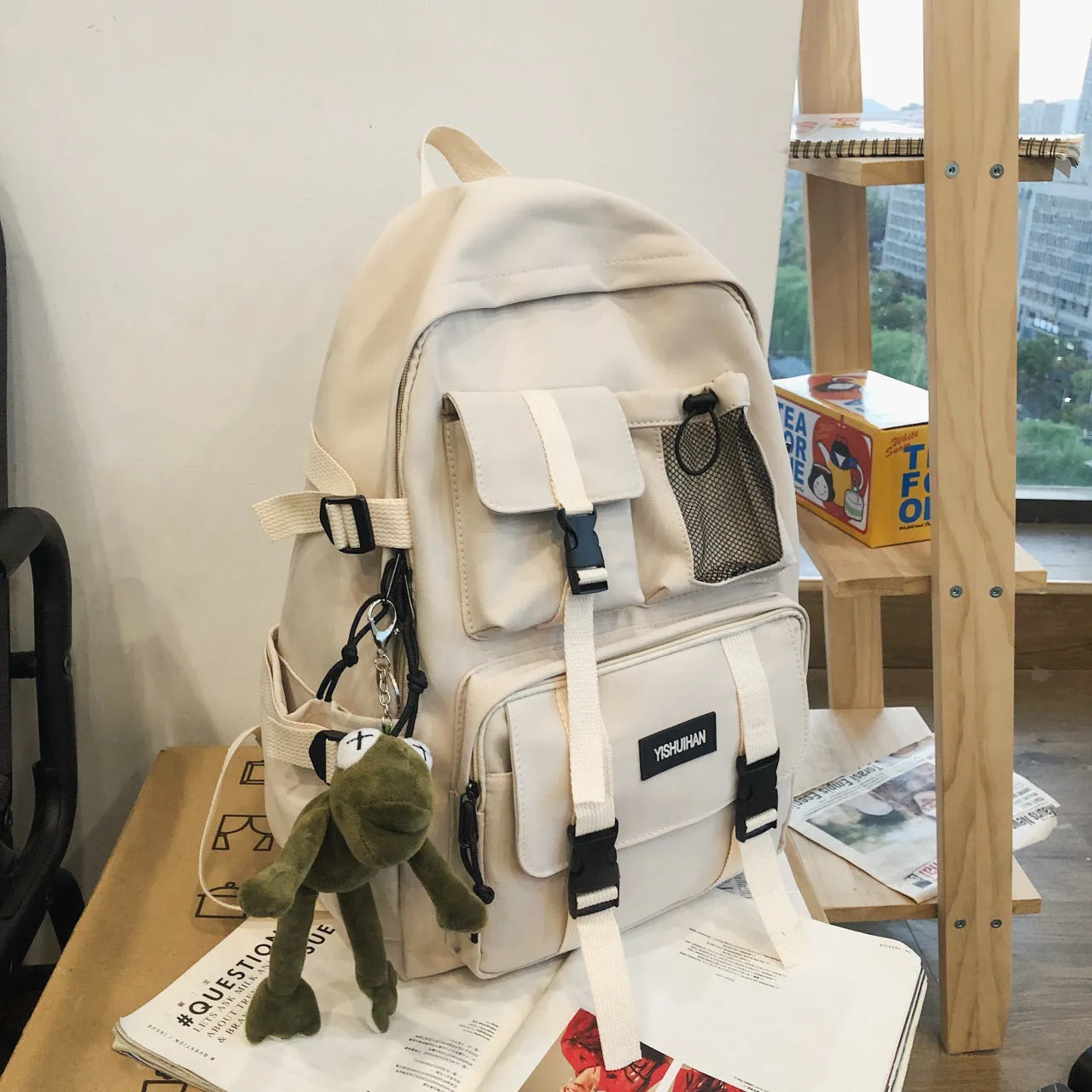 Women's & Men's & Korean Large Capacity Junior High Backpacks