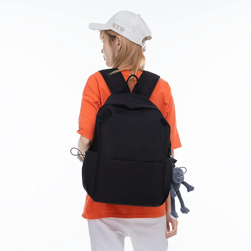 Women's & Men's & Korean Style Waterproof Solid Color High Backpacks