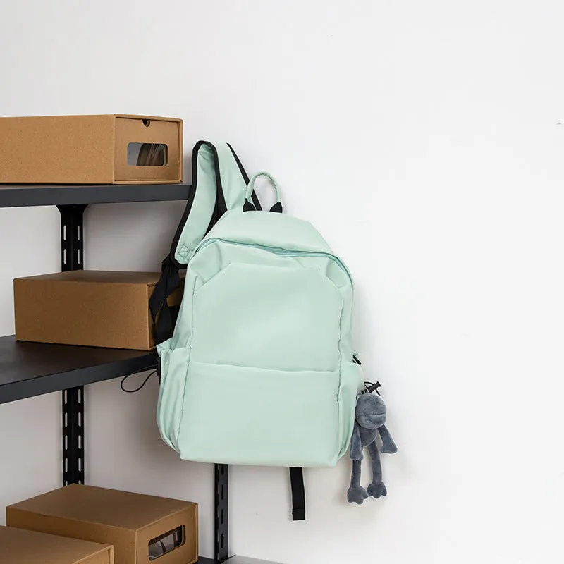 Women's & Men's & Korean Style Waterproof Solid Color High Backpacks