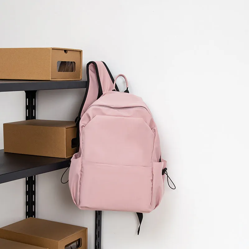 Women's & Men's & Korean Style Waterproof Solid Color High Backpacks