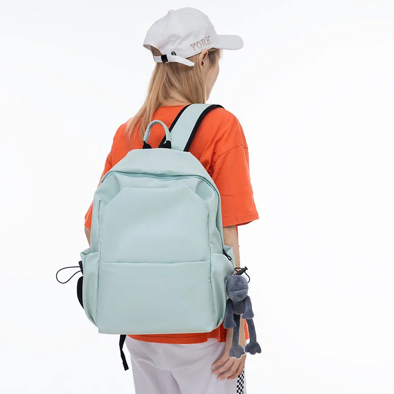 Women's & Men's & Korean Style Waterproof Solid Color High Backpacks