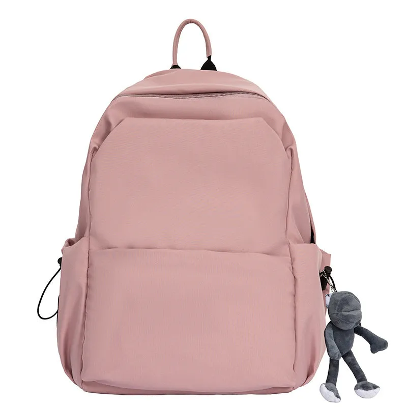 Women's & Men's & Korean Style Waterproof Solid Color High Backpacks