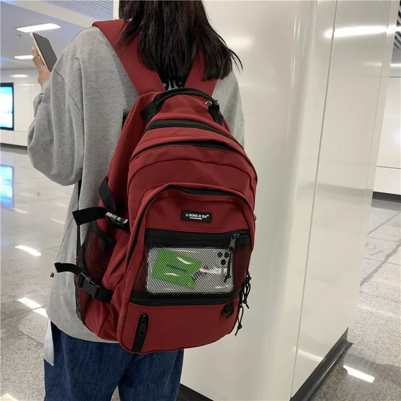 Women's & Men's & Large Capacity Fashion Junior High Backpacks