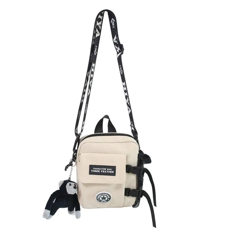 Women's & Men's & Trendy Cool Neutral Nylon Style Crossbody Bags