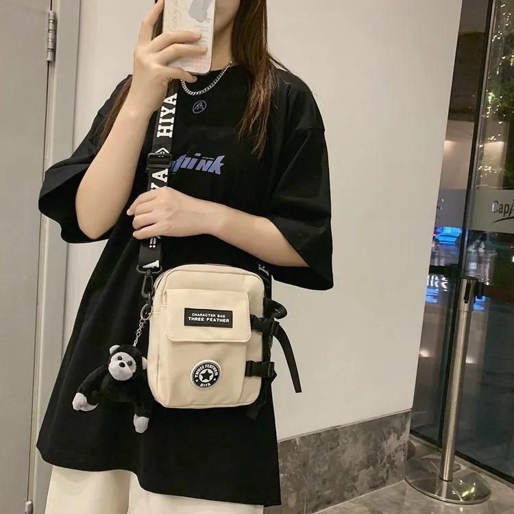 Women's & Men's & Trendy Cool Neutral Nylon Style Crossbody Bags