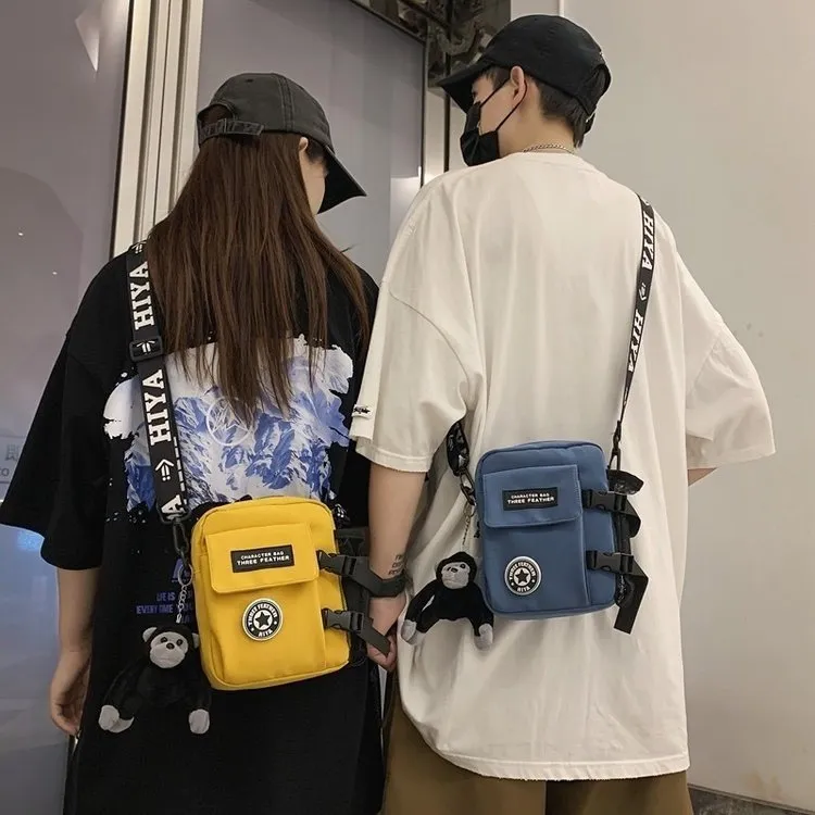 Women's & Men's & Trendy Cool Neutral Nylon Style Crossbody Bags