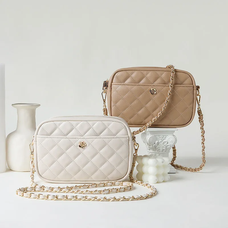 Women's & Men's Creative Trendy Diamond Plaid Chain Crossbody Bags