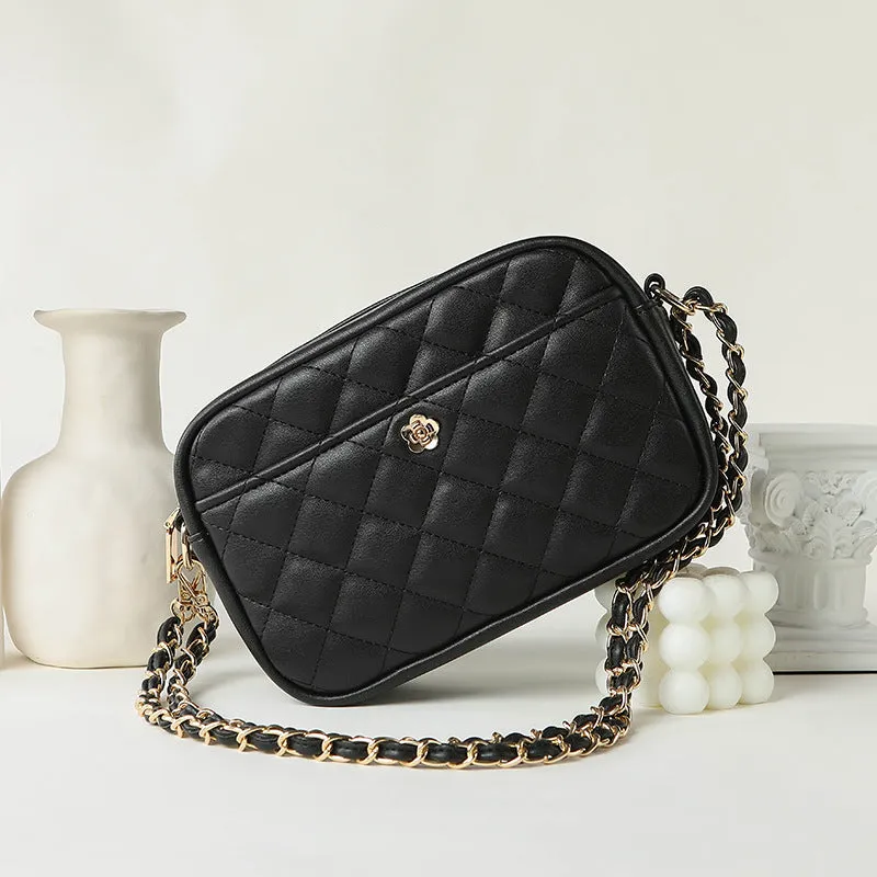 Women's & Men's Creative Trendy Diamond Plaid Chain Crossbody Bags