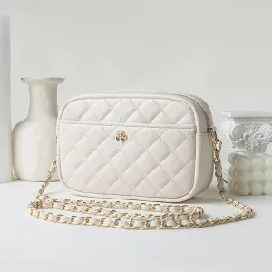 Women's & Men's Creative Trendy Diamond Plaid Chain Crossbody Bags