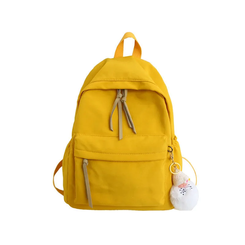 Women's & Men's Korean Style Simple Fashion Solid Color Backpacks