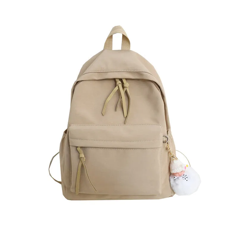 Women's & Men's Korean Style Simple Fashion Solid Color Backpacks