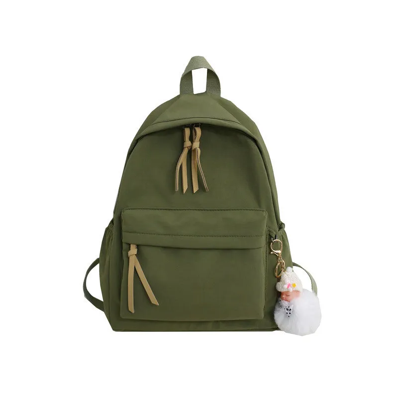 Women's & Men's Korean Style Simple Fashion Solid Color Backpacks