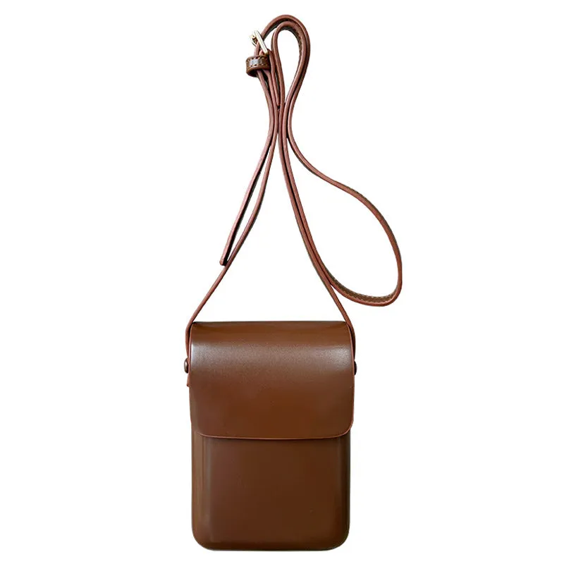 Women's & Men's Vertical Change And Mobile Simple Box Retro High Crossbody Bags
