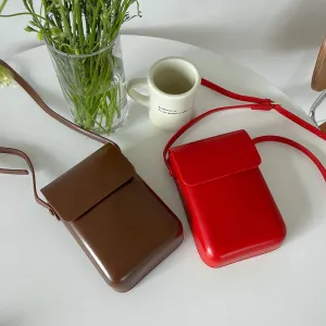 Women's & Men's Vertical Change And Mobile Simple Box Retro High Crossbody Bags