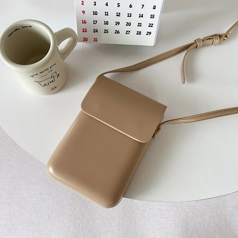 Women's & Men's Vertical Change And Mobile Simple Box Retro High Crossbody Bags