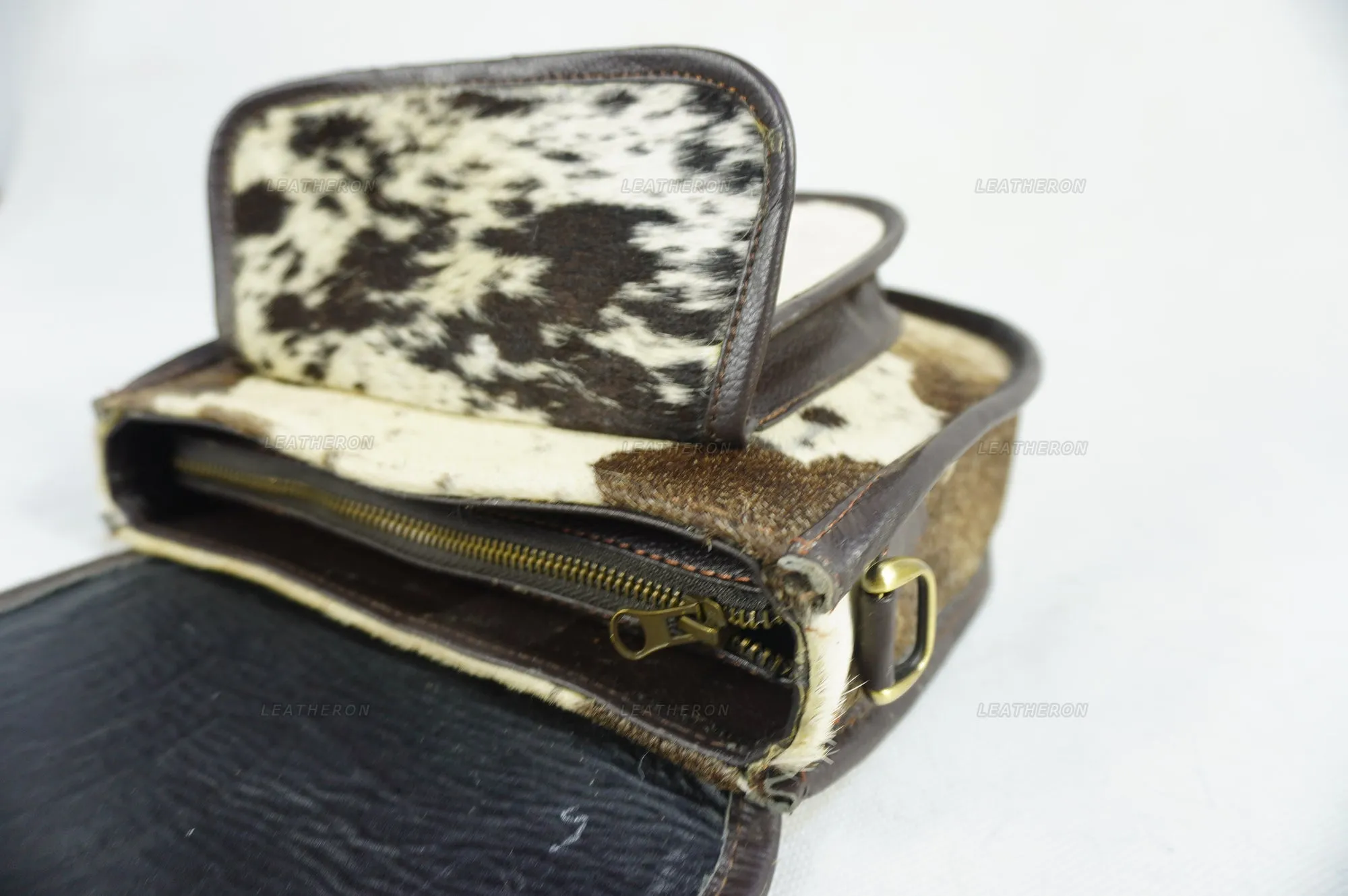 Women's Handmade Real Cowhide Leather Cross Body Bag - Durable and Stylish