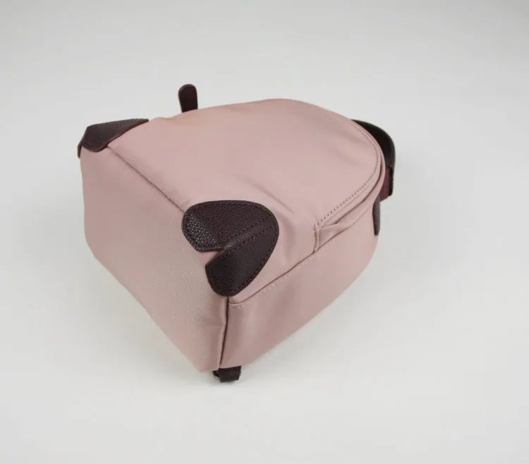 Womens Nylon Small Backpack Purse Wine Convertible Crossbody Bag Nylon Backpack Shoulder Bag for Ladies